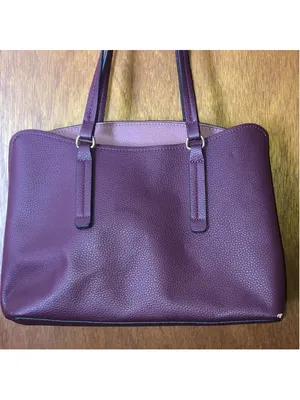 Nanette Lepore Burgundy Maroon Shoulder Bag Classic Handbag Purse thumbnail 10