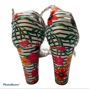 Worthington Heels Floral Striped Beckwith Size 6 thumbnail 6
