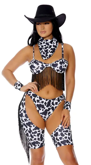 NEW Forplay Buck Wild West Cowgirl Costume Size Small Medium thumbnail 1