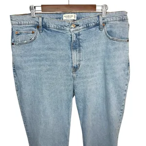 Abercrombie & Fitch The 90s Slim Straight Ultra High Rise Jeans Size 35/20 R‎ thumbnail 4