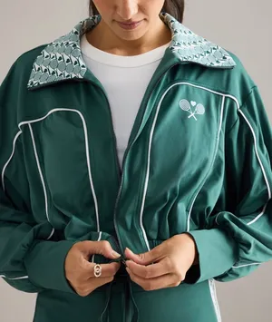 Anthropologie Daily Practice Sport Club Track Crop Jacket, Size XL thumbnail 5