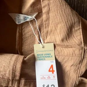 Primark Tan High Waist Shorts with Flared Leg thumbnail 2
