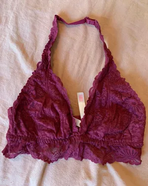 Victoria’s Secret PINK Halter Lace Bralette thumbnail 1
