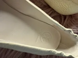 Tory Burch Minnie Travel Ballet Flats Light Cream Size 7,5 thumbnail 2
