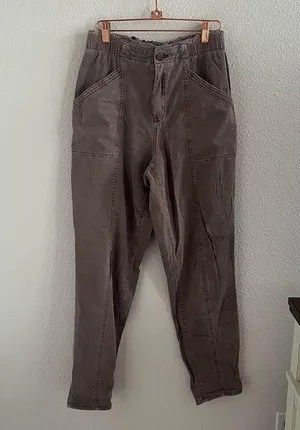 Old Navy HR Soft Utility "Paper Bag" Waist Elastic Waist Utility Pants Small thumbnail 1