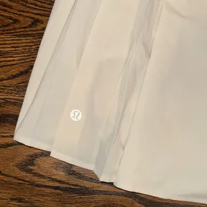 Lululemon Side-Pleat HR Tennis Skirt White Women's 10 thumbnail 6