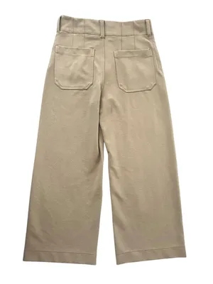 Anthropologie Maeve The Colette Knit Crop Wide-Leg Pants Size 28 True Camel Tan thumbnail 6