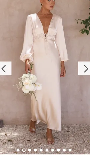Champagne Bridesmaid Dress thumbnail 1