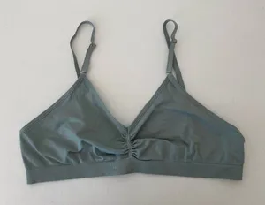 NWOT | Women’s blue gray thin stretchy non-padded buckled adjustable bra — XL‎ thumbnail 1