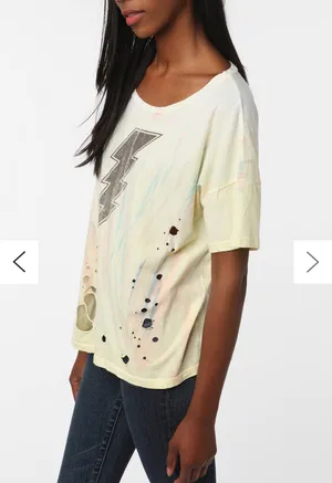 Urban Outfitters Hometown Heroes Tie-Dyed Lightning Bolt Tee thumbnail 2