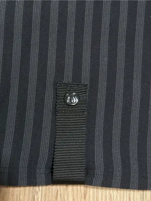 lululemon athletica Black‎ & Navy Striped Multifunctional Tube Scarf thumbnail 3
