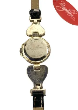 NWT Bingham Silver Tone and Genuine Leather Women's Watch thumbnail 4