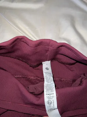 Lululemon Joggers Dance Studio Mid-Rise Full-Length 6 burgundy thumbnail 2