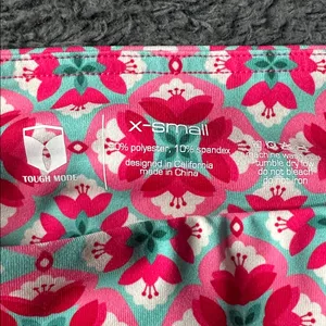 Tough Mode XS workout casual shorts floral print 3” inseam thumbnail 2