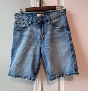 Levi's Light Wash Denim Y2K Bermuda Shorts thumbnail 1