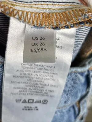 Free People New Dawn Flare Jeans Size 26 Distressed Denim Cotton We the Free thumbnail 10