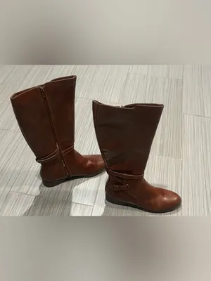 Esprit Brown Knee High Riding Boots Women’s Size 8M NWOB Buckle Zip thumbnail 6