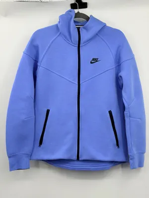 Nike Tech Fleece Windrunner‎ Hoodie Womens M Royal Pulse Blue FB8338-494 thumbnail 3