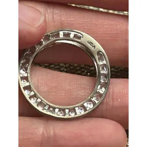 925 sterling silver pendant round circle g7 3.69g thumbnail 5