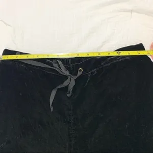 Sam Edelman Black Velvet Lounge Pants Size Small Comfy Loungewear thumbnail 7