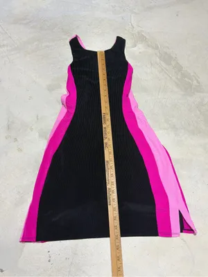 Beach riot Black and Pink Colorblock Tank Dress tennis built in shorts medium thumbnail 5