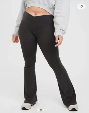Aerie OFFLINE by Flare Crossover Leggings thumbnail 1