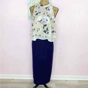 Astr the Label Floral Chiffon‎ Layered Split Black Crop Blouse Blush XS thumbnail 2
