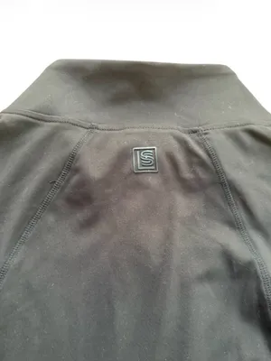 Laundry by Shelli Segal XL Black Full Zip Track Jacket Thumbholes Activewear thumbnail 8