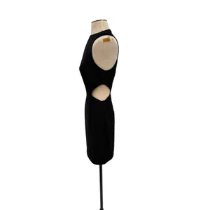 Elliatt Audrina Black Cutout Sheath Cocktail Dress NWT Missing Overlay‎ Small thumbnail 5