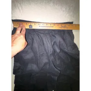 Anthropologie Pleated Culotte Trousers Black 100% Linen Wide Leg Cropped NWT Med thumbnail 5