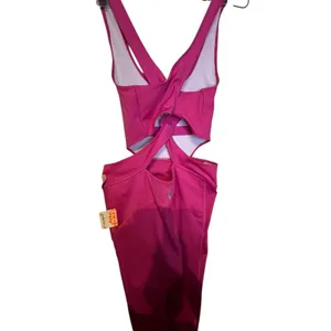 Free People Womens Jumpsuit Back It Up Pink‎ Dragonfruit One Piece Medium NWT thumbnail 12