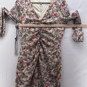 Floral‎ Wildflowers Ditsy Midi Dress Cream XL thumbnail 13