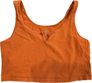 Women orange crop Tank top size large thumbnail 1