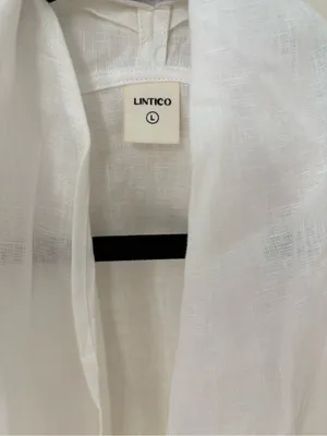 Lintico 100% Linen Halter Neck Tie-Front Crop Top Faye thumbnail 3