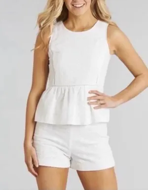 Juliet Peplum Eyelet Blouse thumbnail 3