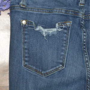 Judy Blue Skinny Jeans Ladies 3 26 Distressed Stretch Denim Pants Raw Cuffed Hem thumbnail 7