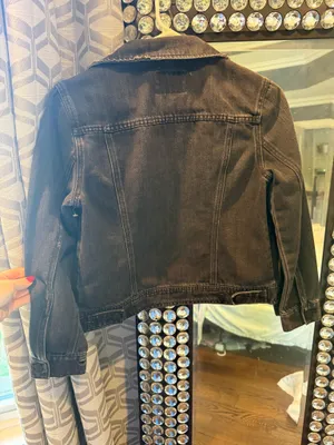 Old navy black jean jacket thumbnail 4