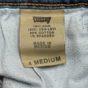 Levi's 505 Straight Leg Jeans Women's 8 Medium Blue Mid Rise Stretch Denim EUC thumbnail 4