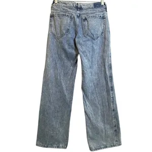 Hollister Low-Rise Baggy Jeans Women 000R W23 Blue Acid Wash Denim Y2K 90s EUC thumbnail 2