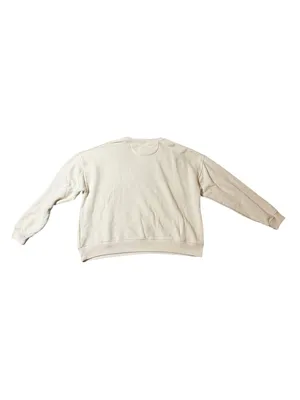American Eagle Paris Oversized Crewneck Sweatshirt Cream Large thumbnail 4