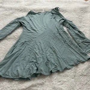 Free People Women’s Light Blue Cold Shoulder Tunic Dress S Boho Indie Summer thumbnail 3