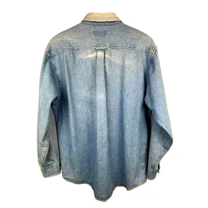 Women’s Oversized Denim Sun Faded Size XL Button Up Cotton Shirt Reg/Tall* thumbnail 3