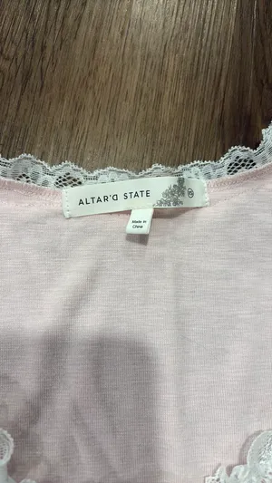 Altar'd State Cap Sleeve Lace Scoop Neck Top thumbnail 4
