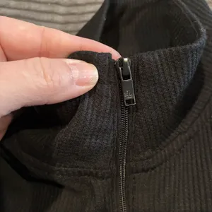 Lauren Ralph Lauren Womens Large Black 1/4 Zip Ribbed Mock Neck Top Y2K Era thumbnail 9