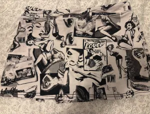 black and white urban outfitters skirt thumbnail 4