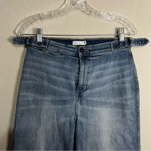 Carve Designs‎ Portland Wide Leg Crop Side Buckles Organic Cotton Denim Jeans thumbnail 3