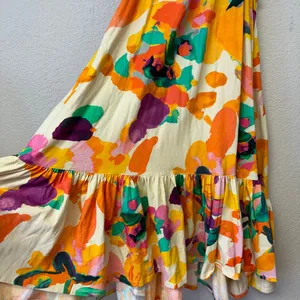 Daily Practice by Anthropologie Frida Cross-Back Midi Dress Multi Size Small thumbnail 4