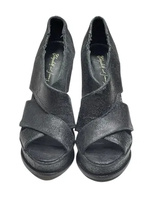 Elizabeth and James 𒀭 Milla Platform Stiletto Heel Sandal 𒀭 Black Sheen 𒀭7.5M thumbnail 10