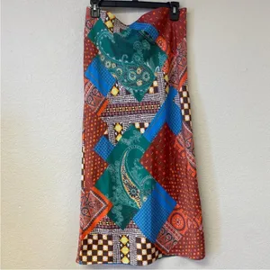 Urban outfitters‎ maise patchwork midi skirt xs thumbnail 3