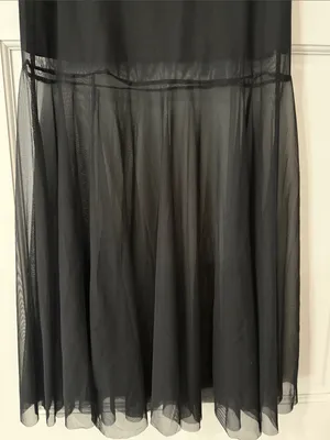 Sinsay Black Sheer Mermaid Maxi Skirt Sexy Mesh Mermaid Long Size XS thumbnail 8